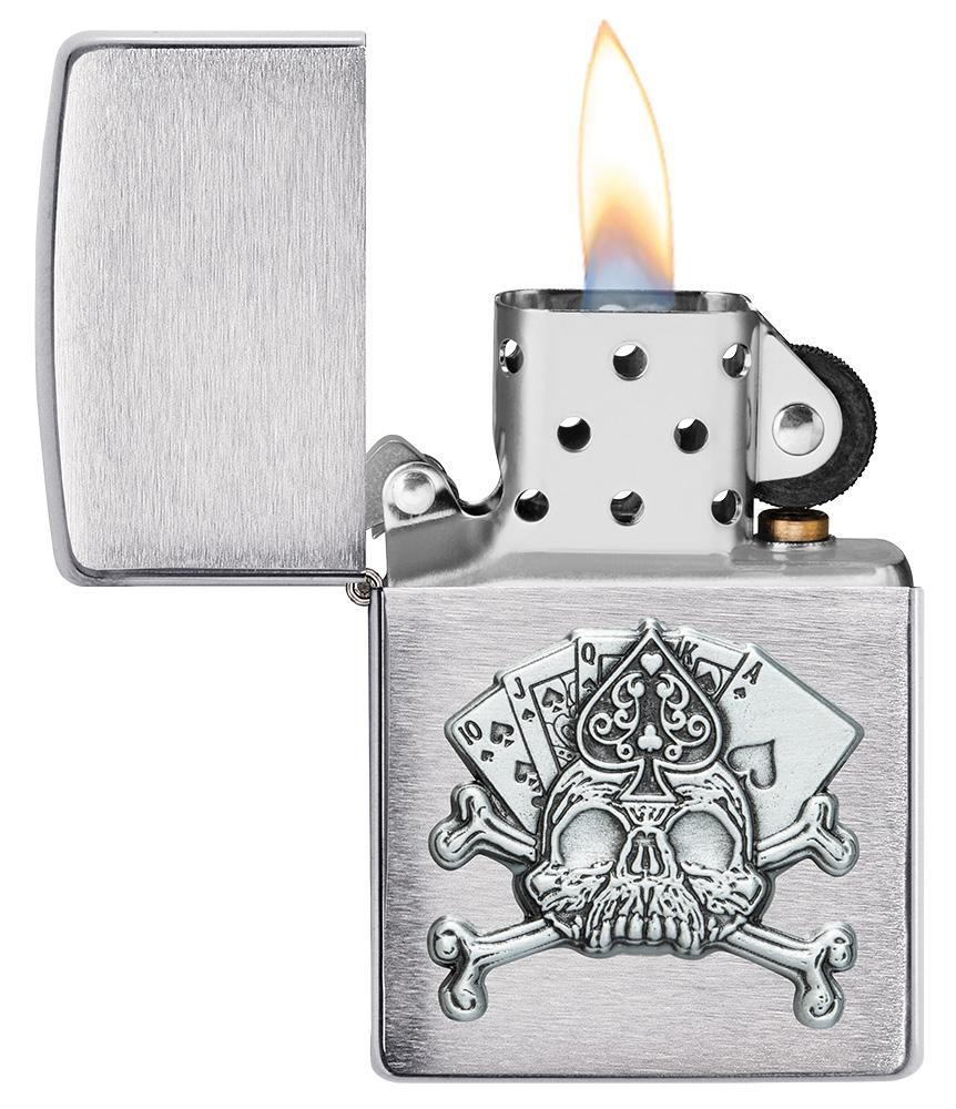 Zippo Card Skull Emblem
