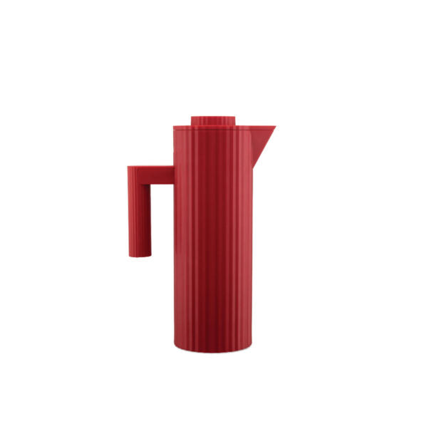 ALESSI PLISSE JUG VACUUM GLASS RED MDL12R