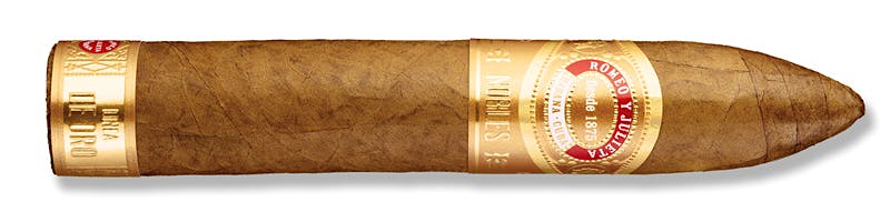 omeo y Julieta Nobles cigar close-up showing wrapper quality